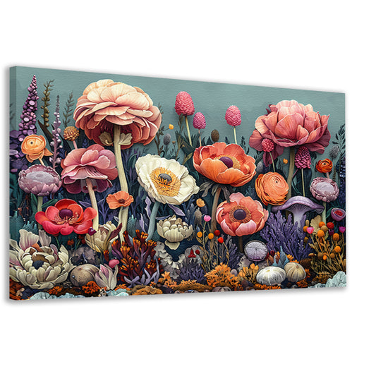 Zonnebloemen in Vaas canvas