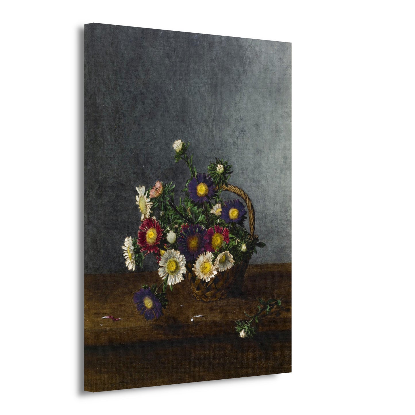 Mand met asters - Léon Bonvin canvas