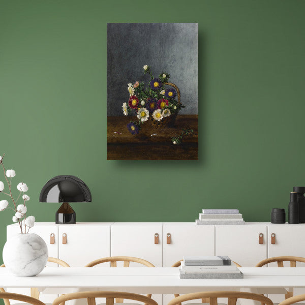 Mand met asters - Léon Bonvin poster