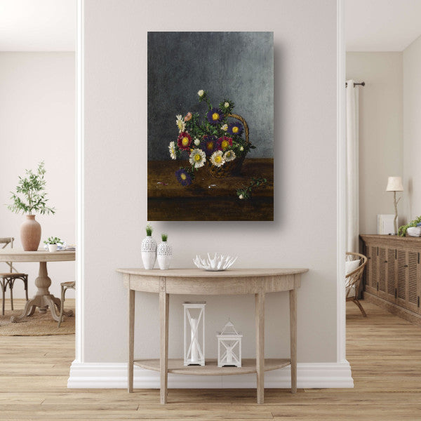 Mand met asters - Léon Bonvin poster