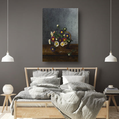 Mand met asters - Léon Bonvin poster