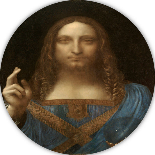 Salvator Mundi - Leonardo da Vinci forex muurcirkel