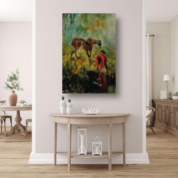 Jachtpaard met honden - Henri de Toulouse-Lautrec poster