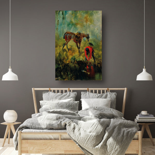 Jachtpaard met honden - Henri de Toulouse-Lautrec poster