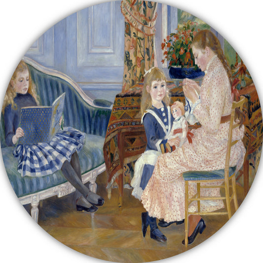 Kindermiddag in Wargemont - Pierre-Auguste Renoir forex muurcirkel