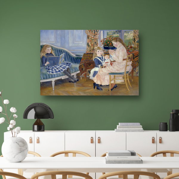Kindermiddag in Wargemont - Pierre-Auguste Renoir canvas met baklijst