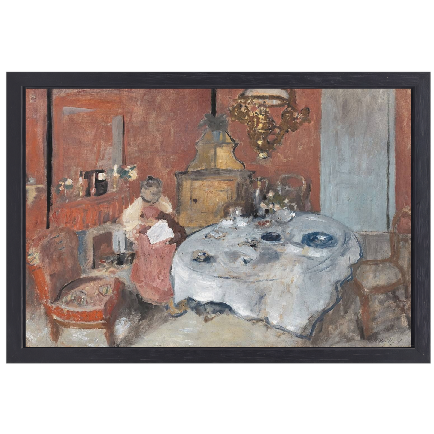 De eetkamer - Edouard Vuillard canvas met baklijst