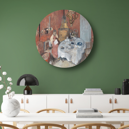 De eetkamer - Edouard Vuillard aluminium muurcirkel