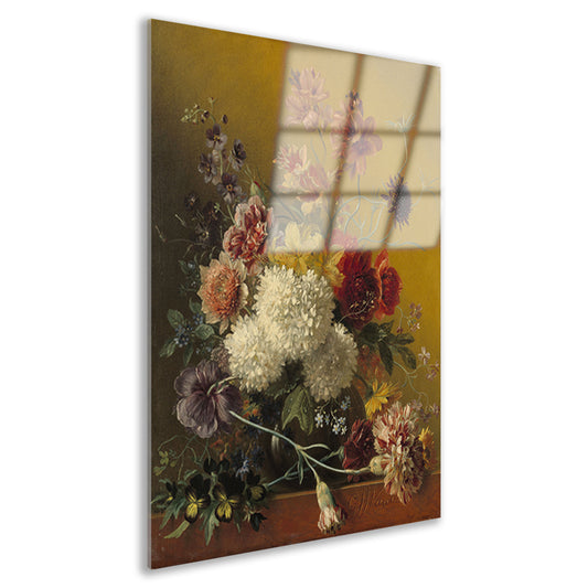 Stilleven met bloemen - Georgius Jacobus Johannes van Os Acrylglas