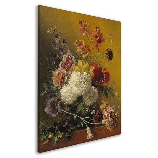 Stilleven met bloemen - Georgius Jacobus Johannes van Os canvas