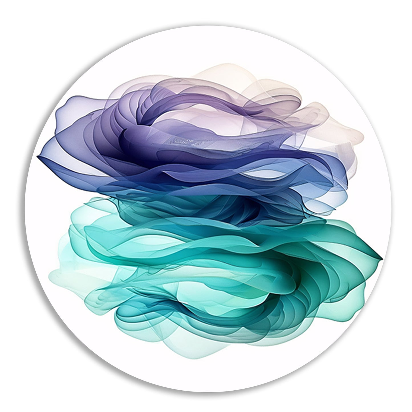 Abstracte kunst met levendige kleuren forex muurcirkel