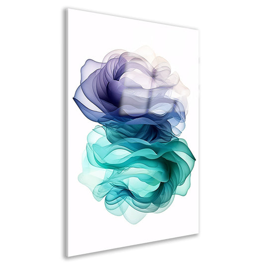 Abstracte kunst met levendige kleuren acrylglas