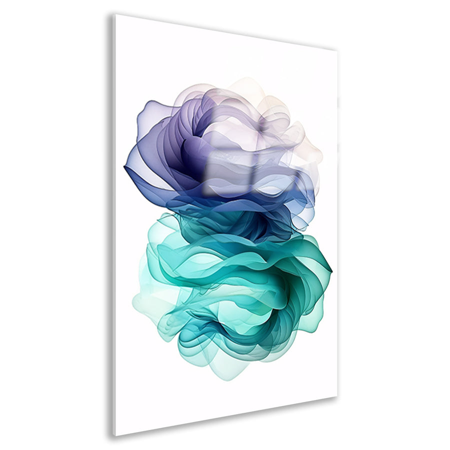 Abstracte kunst met levendige kleuren acrylglas