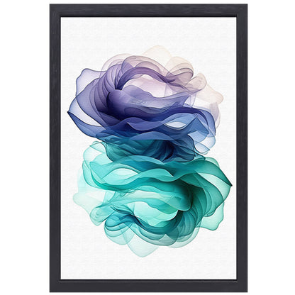 Abstracte kunst met levendige kleuren canvas met baklijst