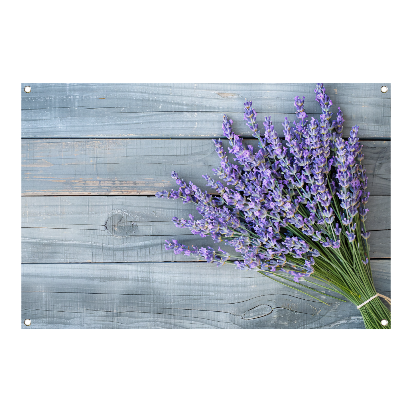 Lavendel op houten tafel tuinposter