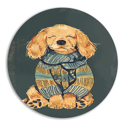 Gouden Retriever in trui forex muurcirkel