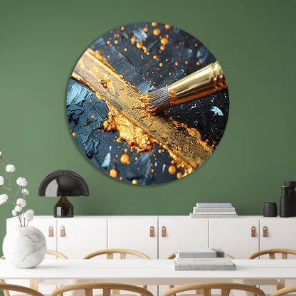 Gouden Lijn Abstractie forex muurcirkel