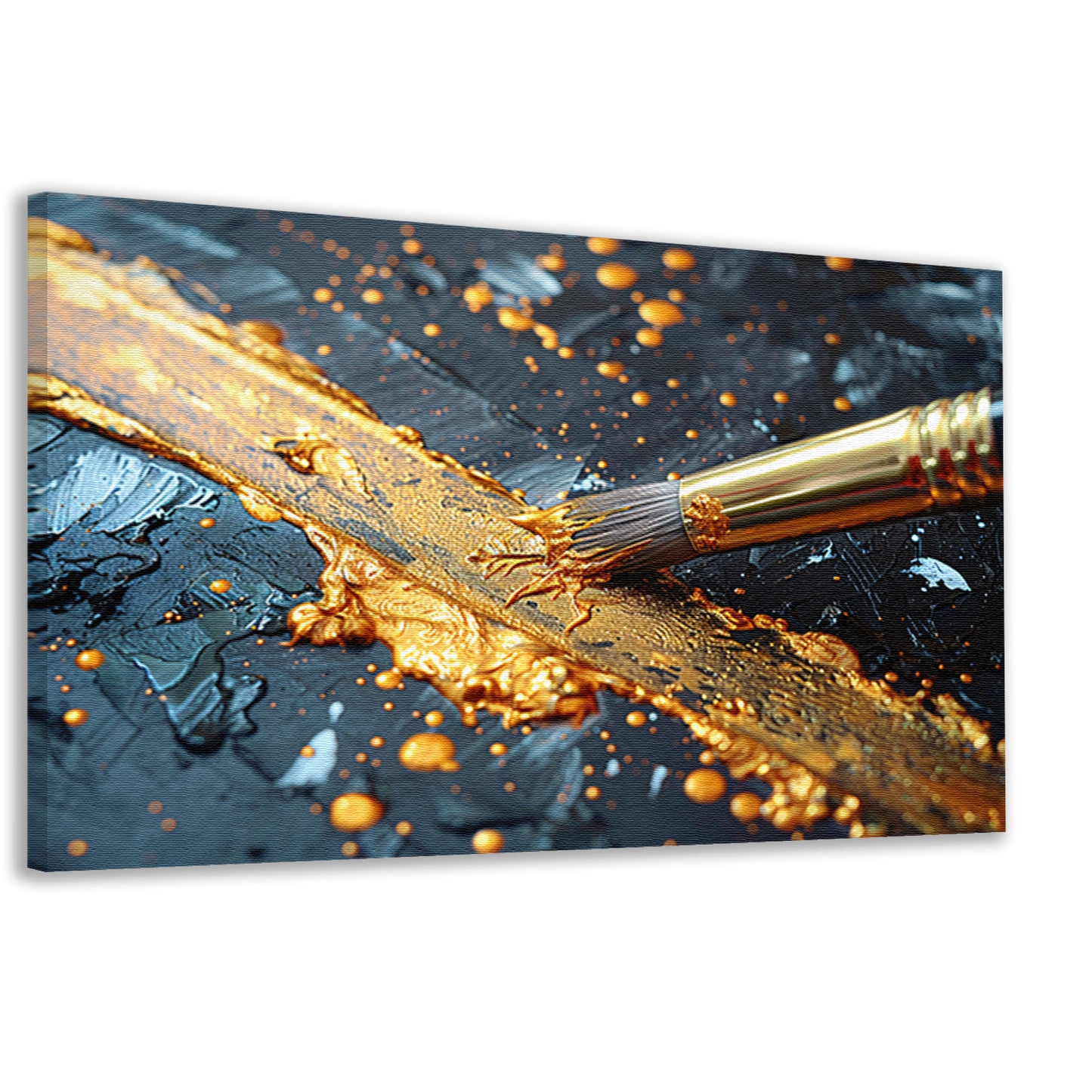 Gouden Lijn Abstractie canvas