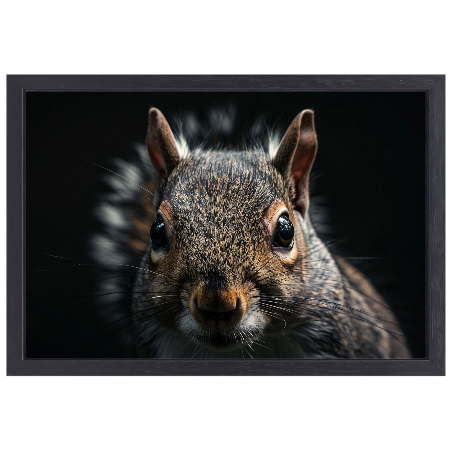 De Intrigerende Blik van een Eekhoorn canvas met baklijst