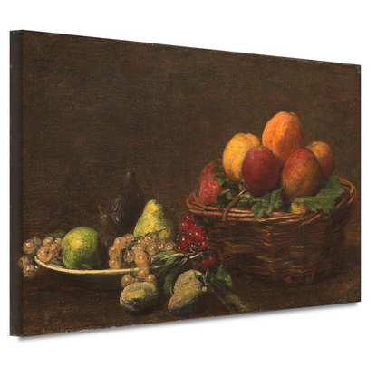 Stilleven met fruit - Henri Fantin-Latour canvas