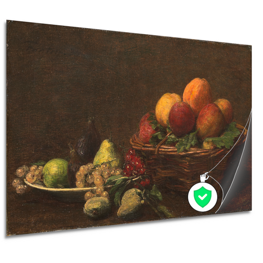 Stilleven met fruit - Henri Fantin-Latour poster