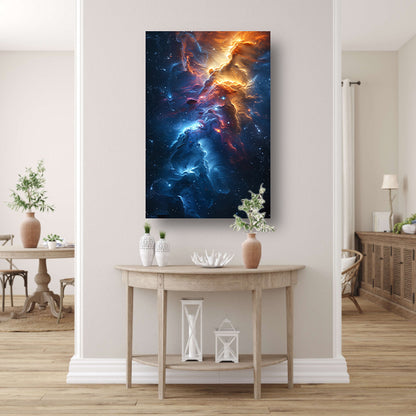 Nevel in Kosmische Verfstroken canvas