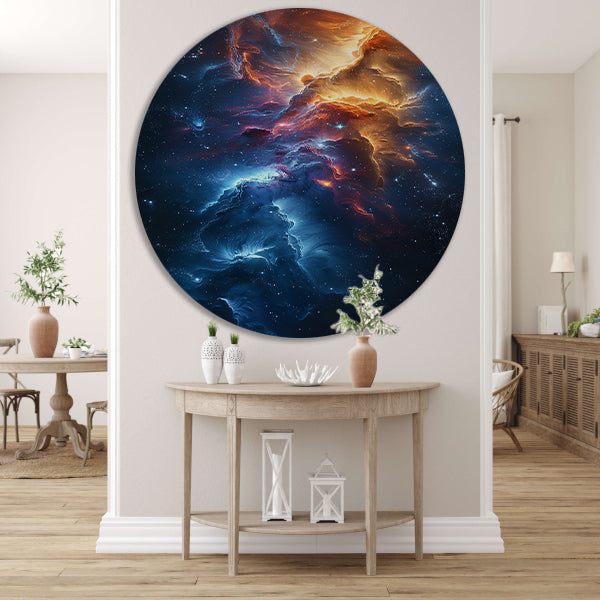 Nevel in Kosmische Verfstroken forex muurcirkel