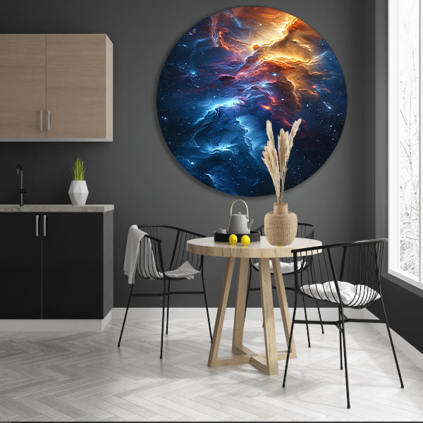 Nevel in Kosmische Verfstroken forex muurcirkel