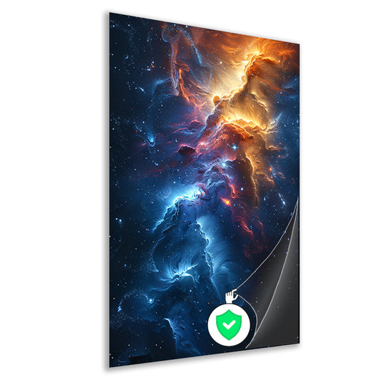 Nevel in Kosmische Verfstroken poster
