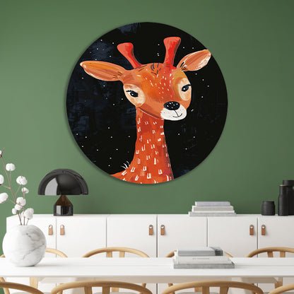 Abstract giraf onder de sterrenhemel forex muurcirkel