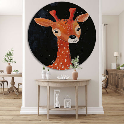 Abstract giraf onder de sterrenhemel forex muurcirkel