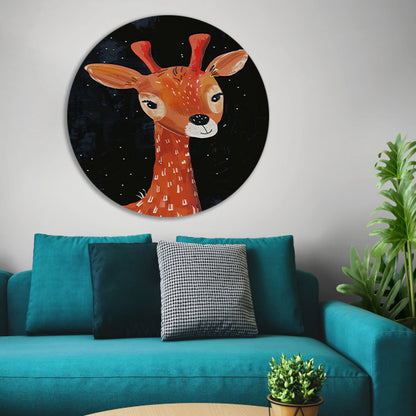 Abstract giraf onder de sterrenhemel forex muurcirkel