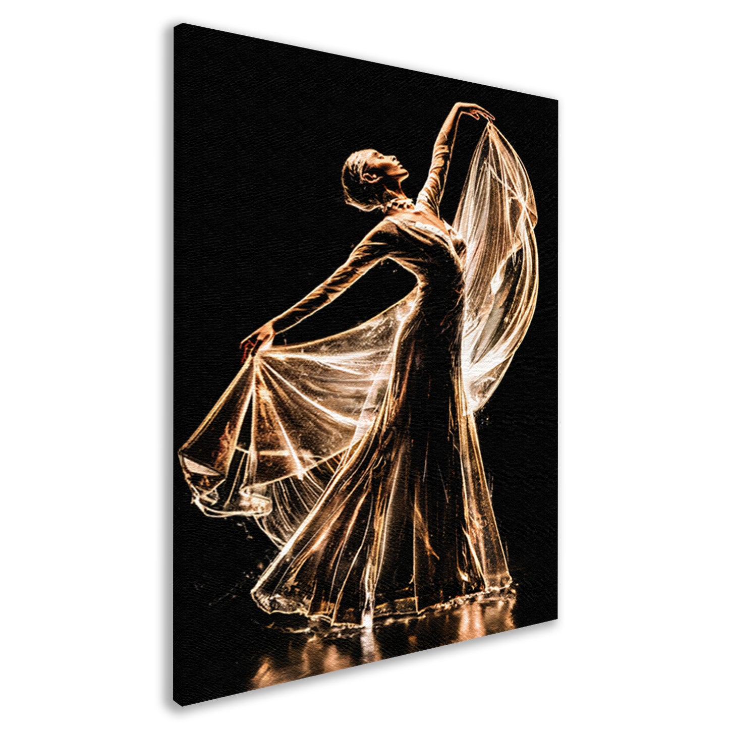 Elegante Dans van Licht en Schaduw canvas