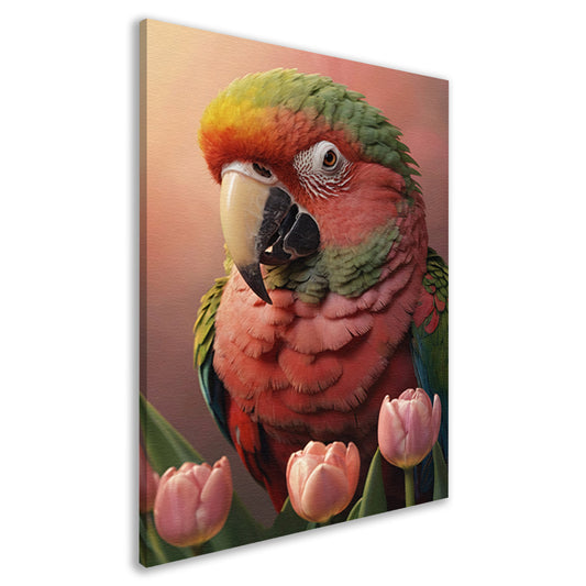 Harmonieuze Ontmoeting van Flora en Fauna canvas