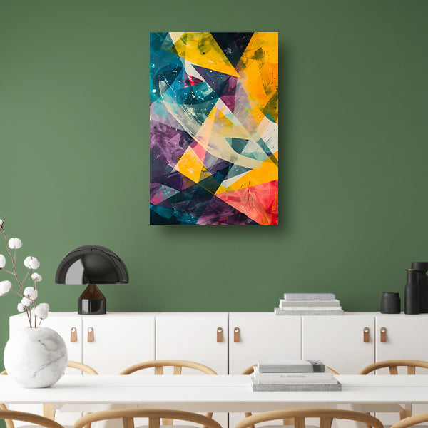 Abstract Expressie met Levendige Kleuren canvas