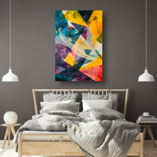 Abstract Expressie met Levendige Kleuren canvas