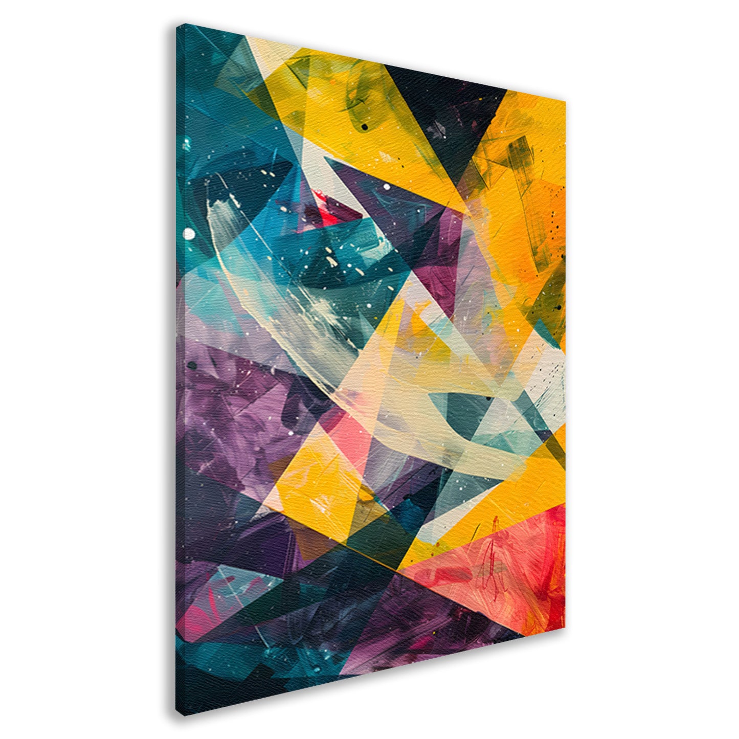 Abstract Expressie met Levendige Kleuren canvas