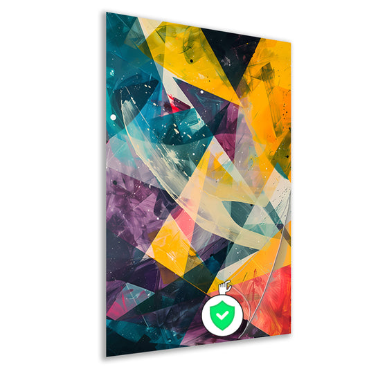 Abstract Expressie met Levendige Kleuren poster