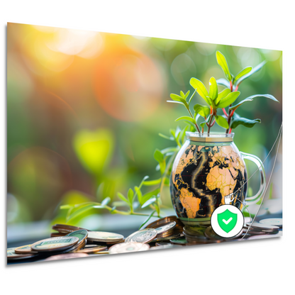 Minimalistische plantenkaart poster