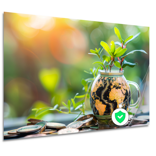 Minimalistische plantenkaart poster