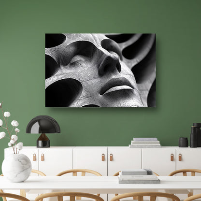 Abstract Buste in Schaduw en Licht canvas