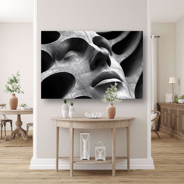Abstract Buste in Schaduw en Licht canvas