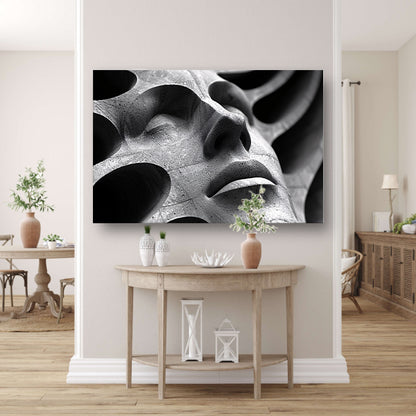 Abstract Buste in Schaduw en Licht canvas