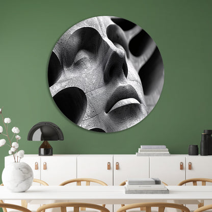 Abstract Buste in Schaduw en Licht forex muurcirkel