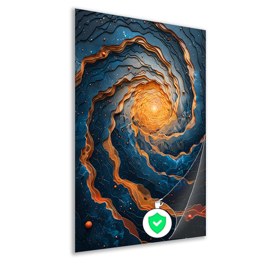 Draaikolk van Kleuren in het Universum poster