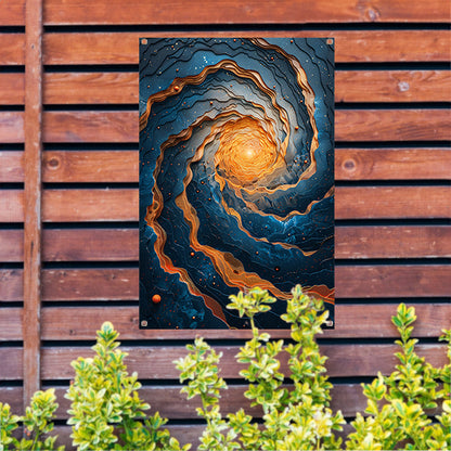 Draaikolk van Kleuren in het Universum tuinposter