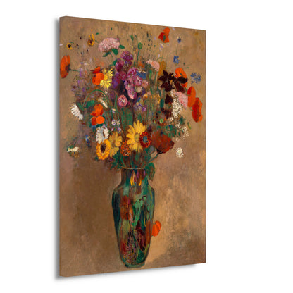 Groot boeket wilde bloemen - Odilon Redon canvas