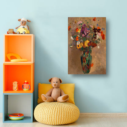 Groot boeket wilde bloemen - Odilon Redon canvas