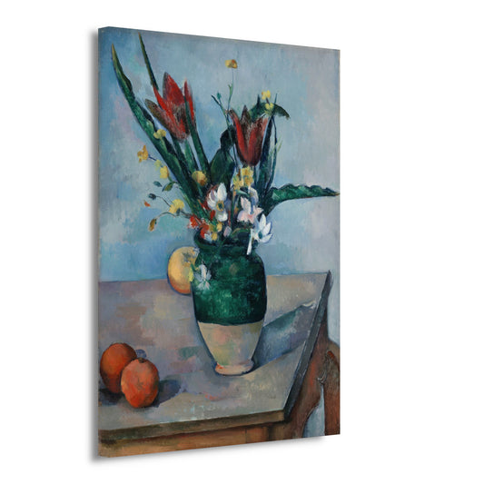 De vaas met tulpen - Paul Cézanne canvas