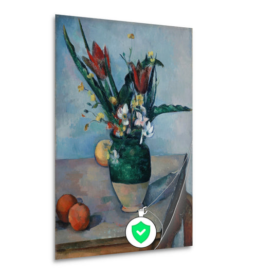De vaas met tulpen - Paul Cézanne poster